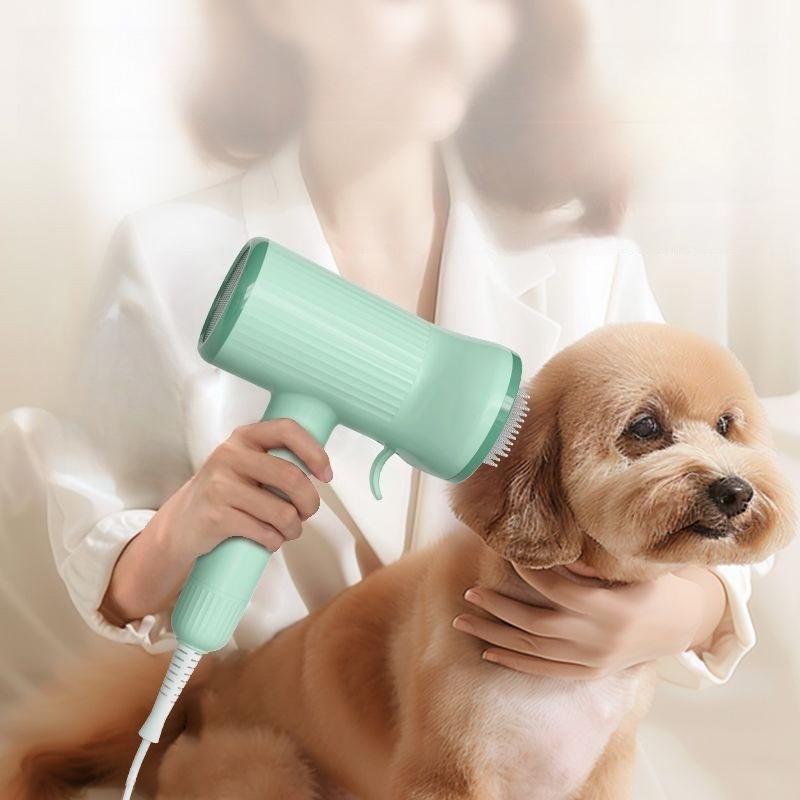 Professional Pet Hair Dryer Beauty Reduction Noise Water Dryer Portable Pet Blow Hair Dryer Brush Dog Cat Grooming Dog Supplies