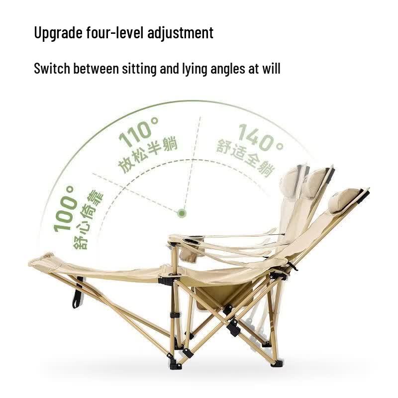 OIMG Portable Folding Moon Camping Chair
