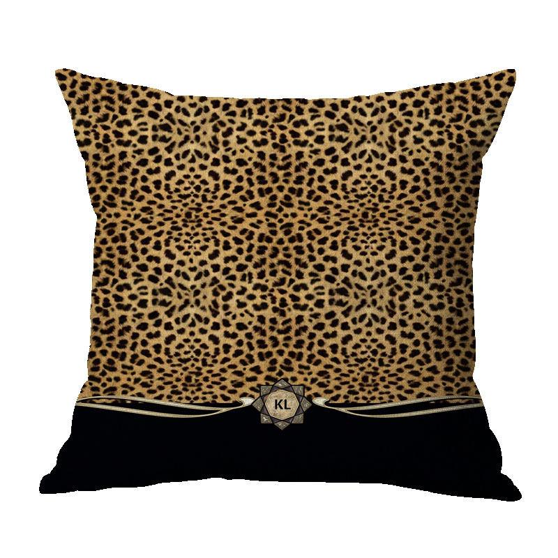 Leopard Zebra Pattern Letter Bow Decorative Cushion Cover Pillow Pillowcase Polyester 45cm Throw Pillows Home Decor Pillowcover