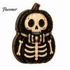 Rustic Style Ornament Set Wooden Halloween Ornaments, Retro Desktop Decorations for Home Table Tiered Decor Tray Decor, Pumpkin/Black Cat/Ghost/Bat