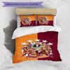 Set Lenzuola Stampato Galatasaray 3 Pezzi Morbido Traspirante Copripiumino Federe Set Lavabile Decorazione Camera da Letto Regalo per la Casa