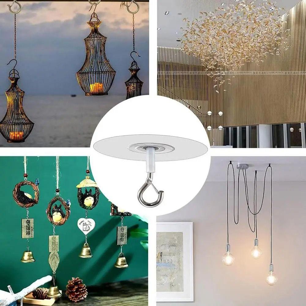 Water Resistant Wall Hooks Multifunctional Metal Hooks  For Plants Balloons Wind Chimes