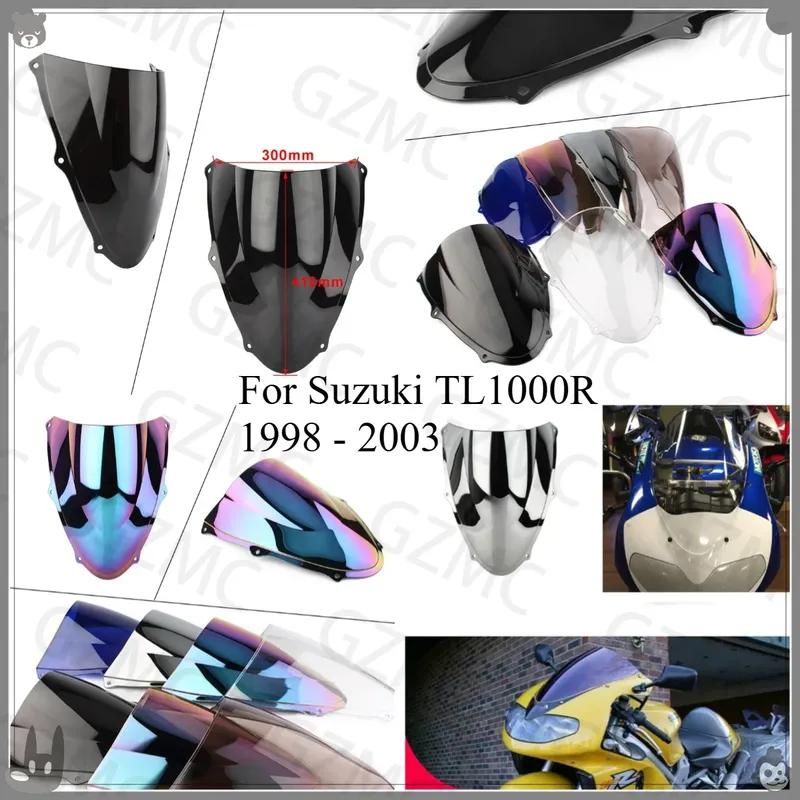 Motorcycle WindScreen For Suzuki TL1000R 1998 - 2002 Screen Double Bubble Windshield Deflector Protector TL 1000 R 1999 2000
