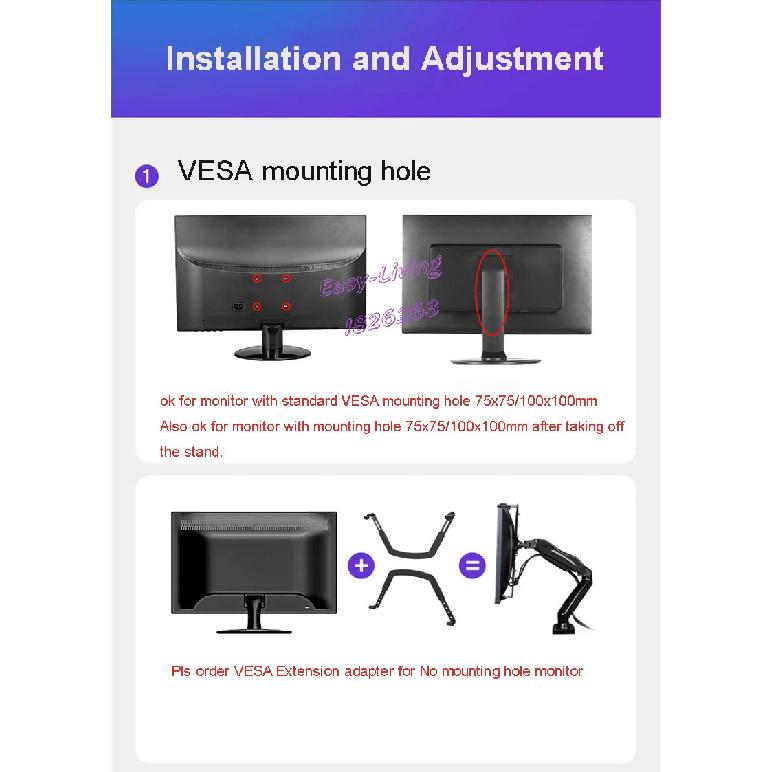 Desktop NB F160 + FP-2 Gas Spring Dual Arm for 17"-27" Monitor Holder + 10"-17" Laptop Support Air Press Mount Stand Load 2-9kg