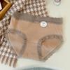 10A Antibacterial Lace Mid-Waist Women's Briefs: Pure Cotton, Skin-Friendly, Breathable, Comfortable for Young Girls