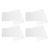 50 Sheets Metal Business Card Heat Transfer Aluminum Business Cards Blanks DIY Craft Supplies Pearl White