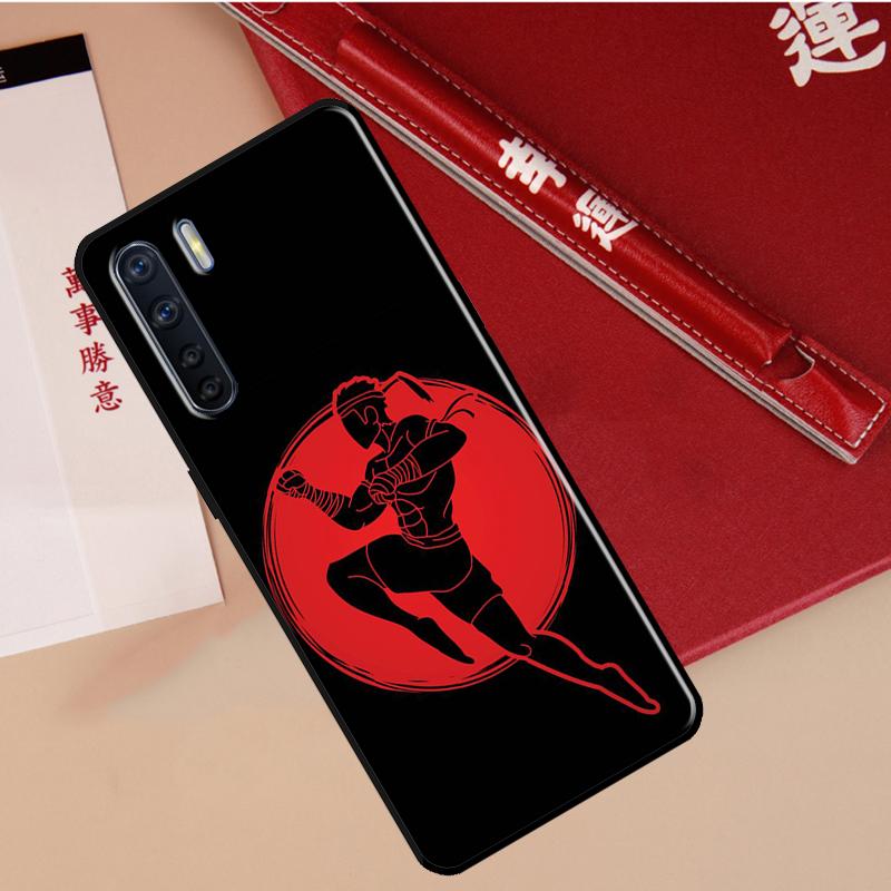Muay Thai Martial Art Case For Oppo A40 A78 A54 A74 A94 A17 A57 A77 A76 A16 A96 A18 A60 A80 A38 A58 A98 A15 A5 Pro