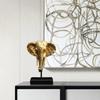Gold Elephant Head Ornaments Living Room Bedroom Decoration Elephant Ornaments for Gifts Resin Elephant Candle Holder A/B Style