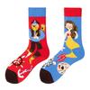 Asymmetric Colorful Christmas Cotton Socks for Couples