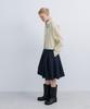 Epinggeulleo Low Edge Pleated Skirt - Navy
