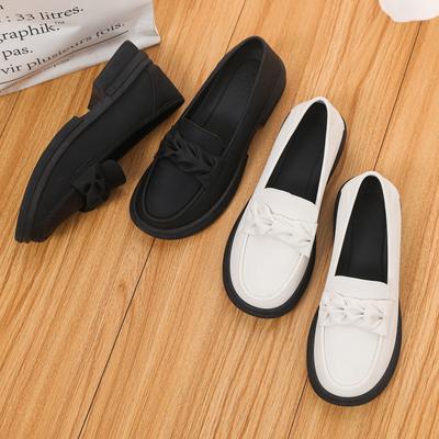 Außenhandel Damen Schuhe Slipper Frühling lässig Lederoberfläche bequem und modisch vielseitige flache Schuhe weiche Sohle Damen kleine Leat
