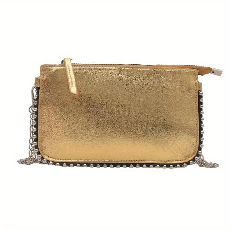 A Stylish And Thin Envelope Handbag With A Retro Chain Suitable For Ladies To Carry On One Shoulder Or Crossbody.