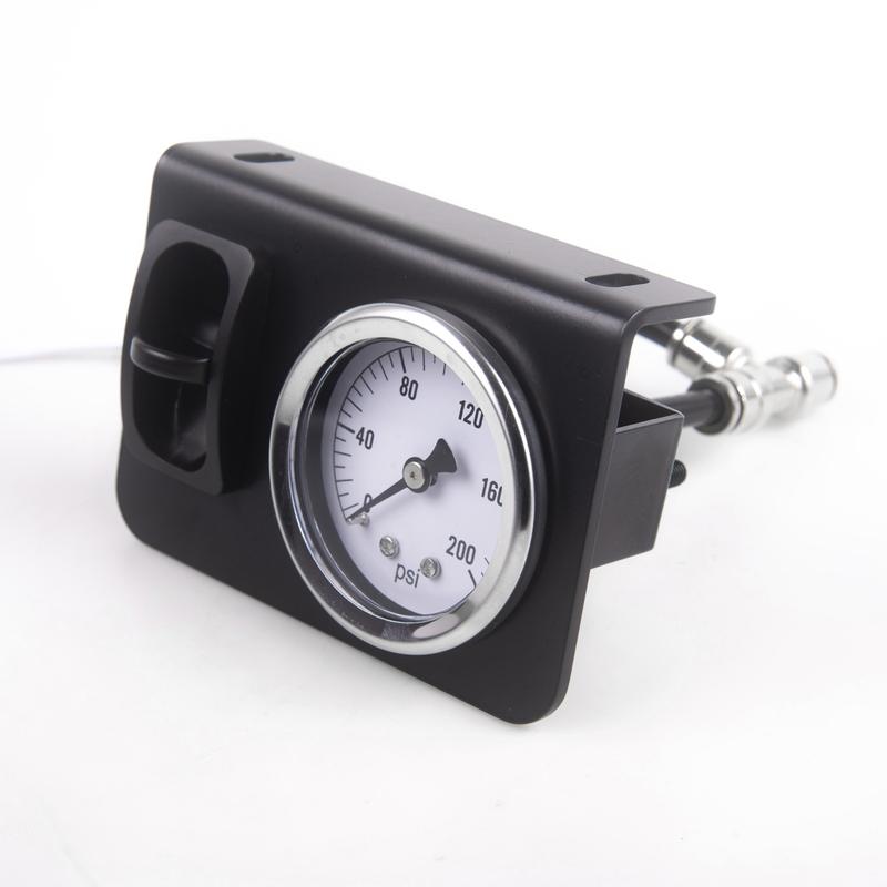 Air Control Switch Manual Plate Paddle Valve With 180/200 PSI Gauge For Truck Seat & Air Suspension system