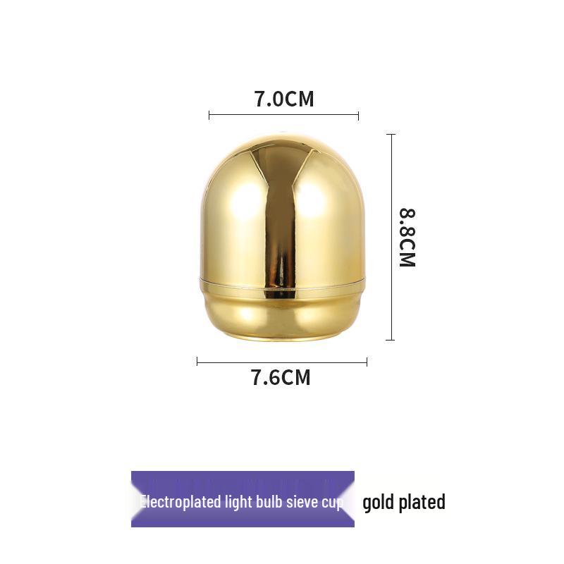 Egg-Shaped Dice Set with Plated Shaker and Aluminum Cup