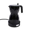 Electric Coffee Maker 3 Cup Aluminum Octagonal Electric Mocha Pot for Home Travel  