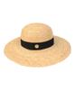 Yunibeosyeolkemiseuteuli Wire Round Raffia Hat