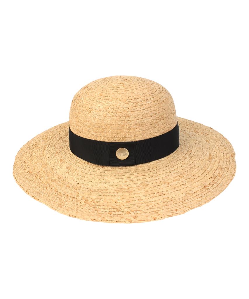Yunibeosyeolkemiseuteuli Wire Round Raffia Hat