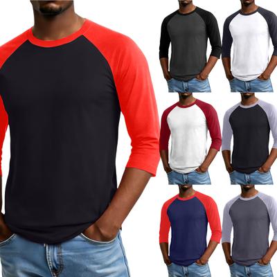Men's Raglan Sleeve Three-quarter Sleeve Top