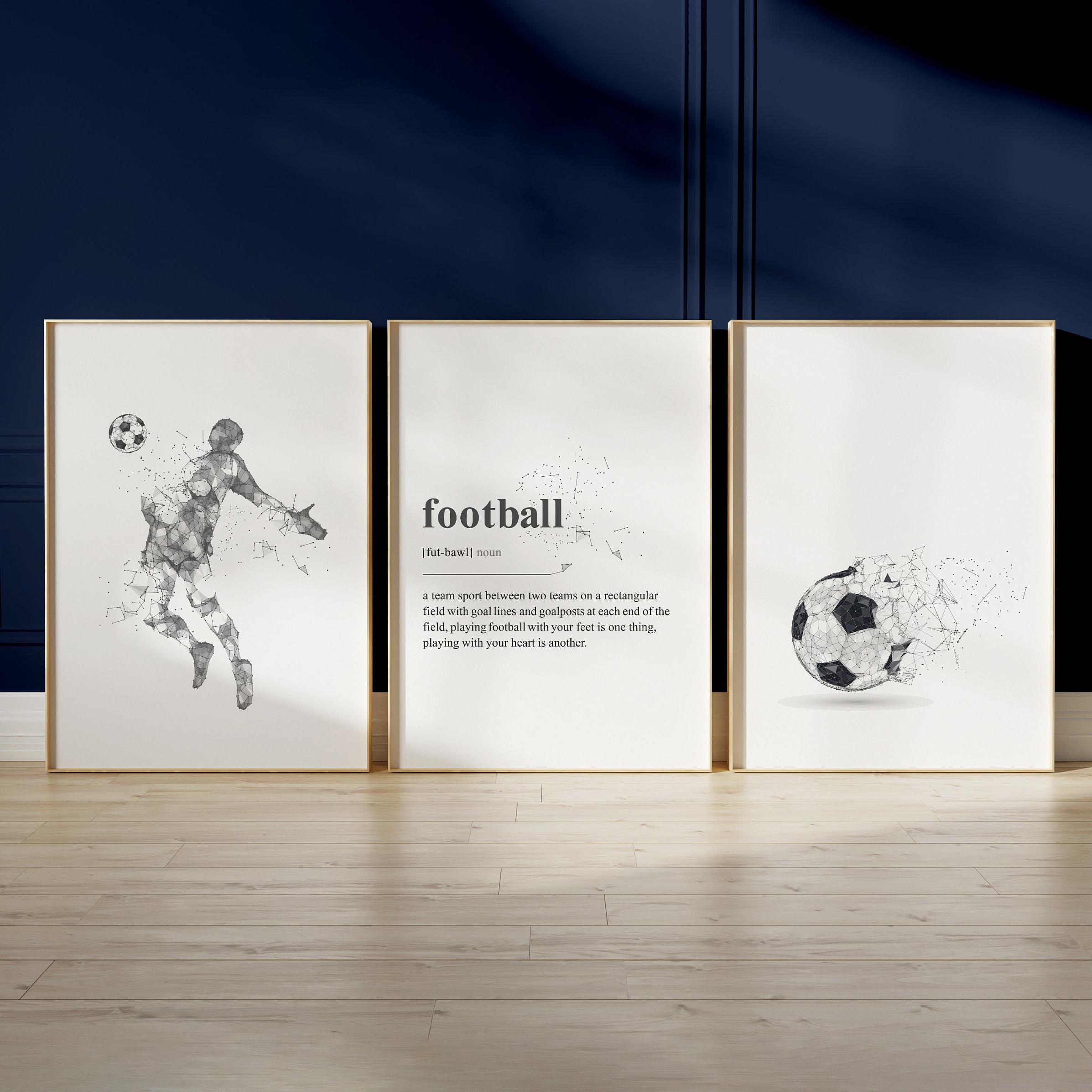 Futbola Drukas Audekla Plakāti Zēnu Istabas