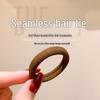 Seamless Black Rubber Hair Tie for Women - High Elasticity, Durable, and Hair-Friendly Hair Accessory.