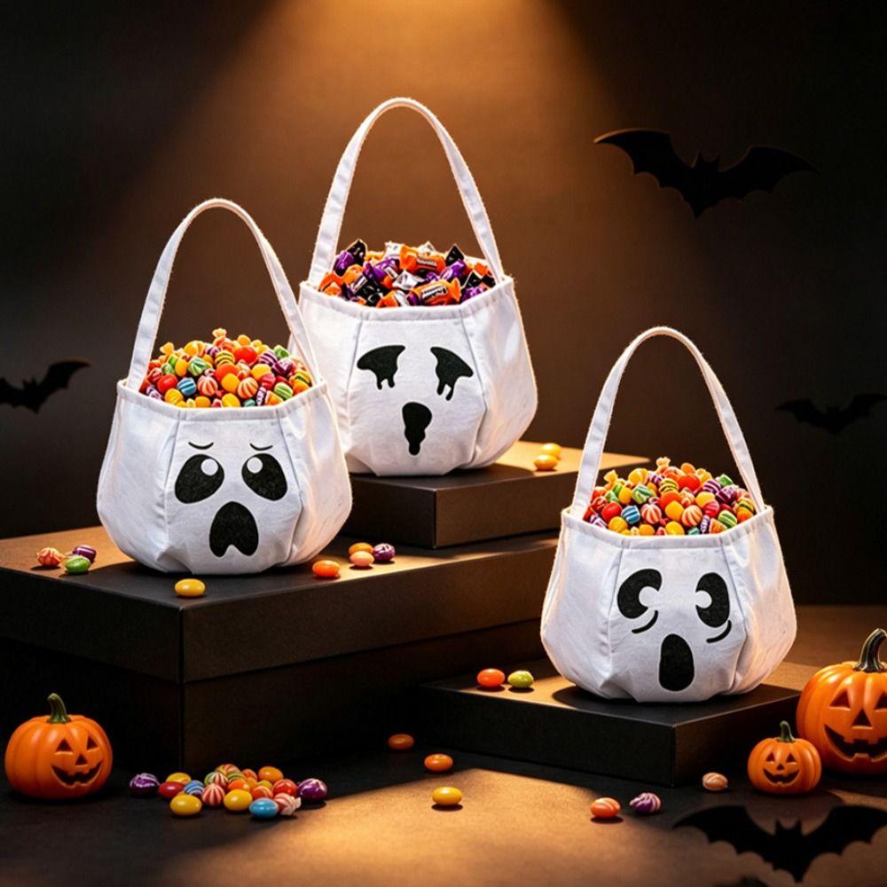 Gifts Pouch Halloween Candy Bag Trick or Treat Halloween Candy Bucket Pumpkin Candy Bucket Gift