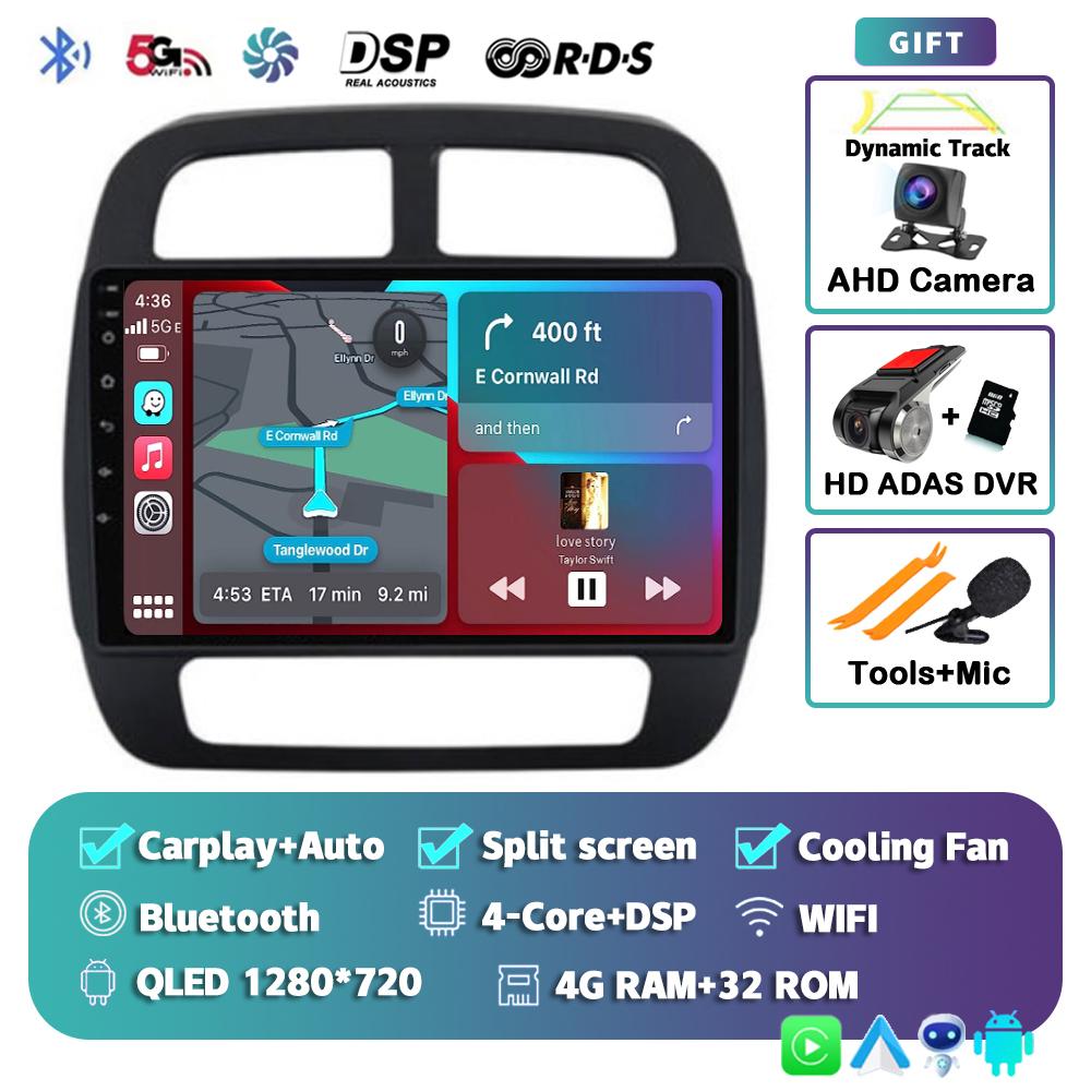For Renault KWID K-ZE Dacia spring 2015-2019 Android 14 Carplay Auto WIFI+4G Car Radio Multimedia Video Player GPS 2din Stereo