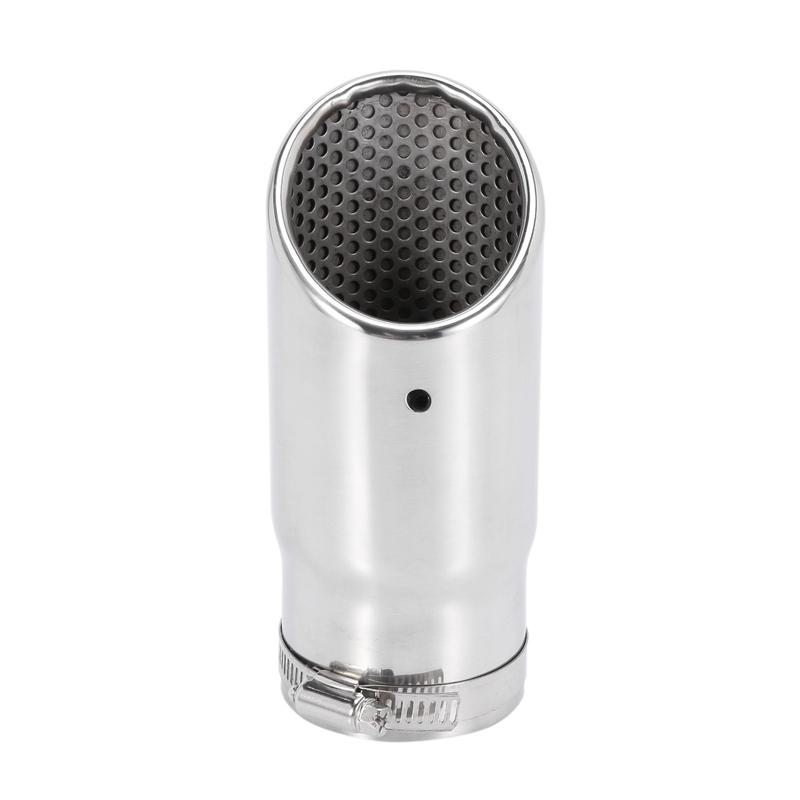 2Pcs for Mercedes Benz C180 Car Exhaust Muffler Tip Stainless Steel Pipe Chrome Modified Car Rear Tail Throat Liner Accessories