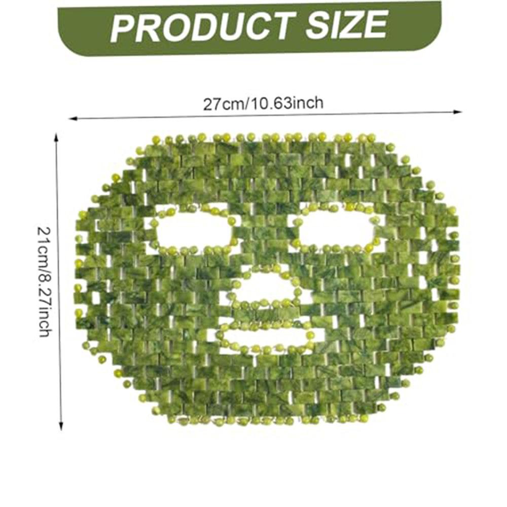 

Освежающая маска для глаз из натурального нефрита - Обертывание для лица для снятия отечности, массажа лица и уменьшения темных кругов/мешков под глазами 1 pcs зелёный