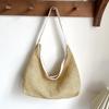 2026 Summer Fashion Women's Large Capacity Woven Straw Tote - Casual Single Shoulder Underarm Bag