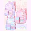 Li Shen Gradient Purple Kids School Backpack