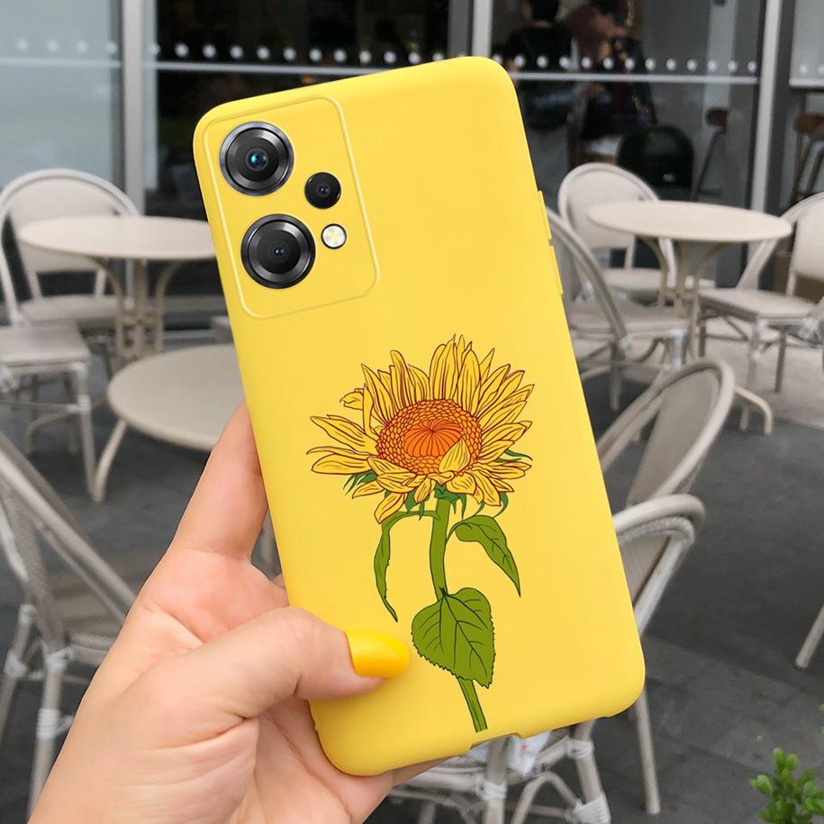 For OnePlus Nord CE 2 Lite 5G Case Daisy Flower Soft Silicone Back Cover for One Plus Nord CE 2 Lite 5G Cases CE2 Lite Funda Bag