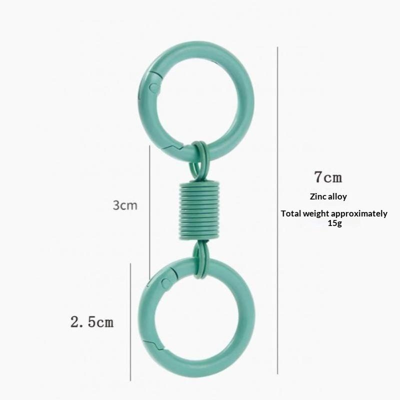 Kawaii Macaroon Keychain Cute Mini Candy Color Key Ring Buckle Portable Pendant for Girls Daily Accessory
