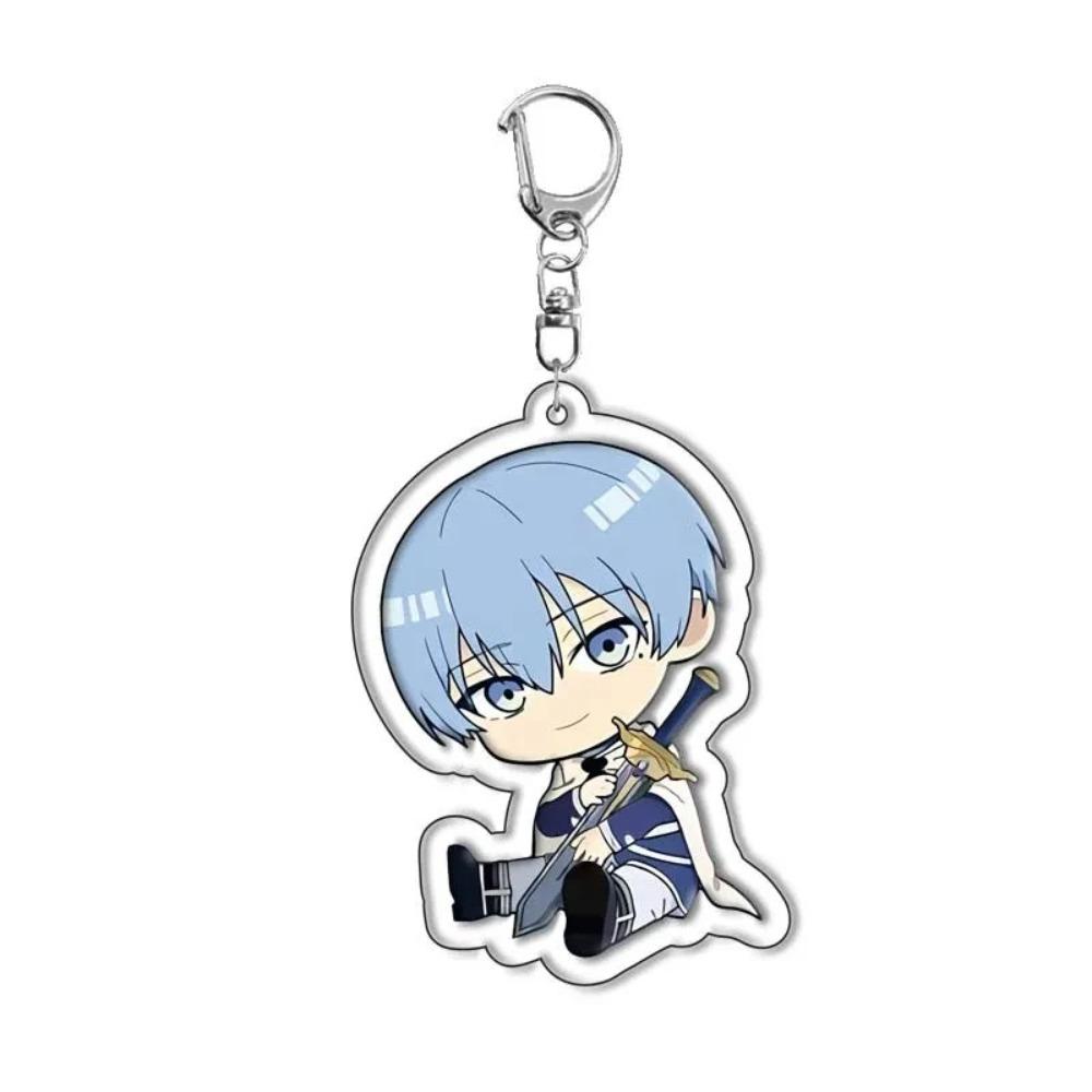 Acrylic Keychain For Anime Frieren Cartoon Figure Himmel Key Chain Ring Pendant Jewelry Fans Gift Cosplay Bag Accessories Gift