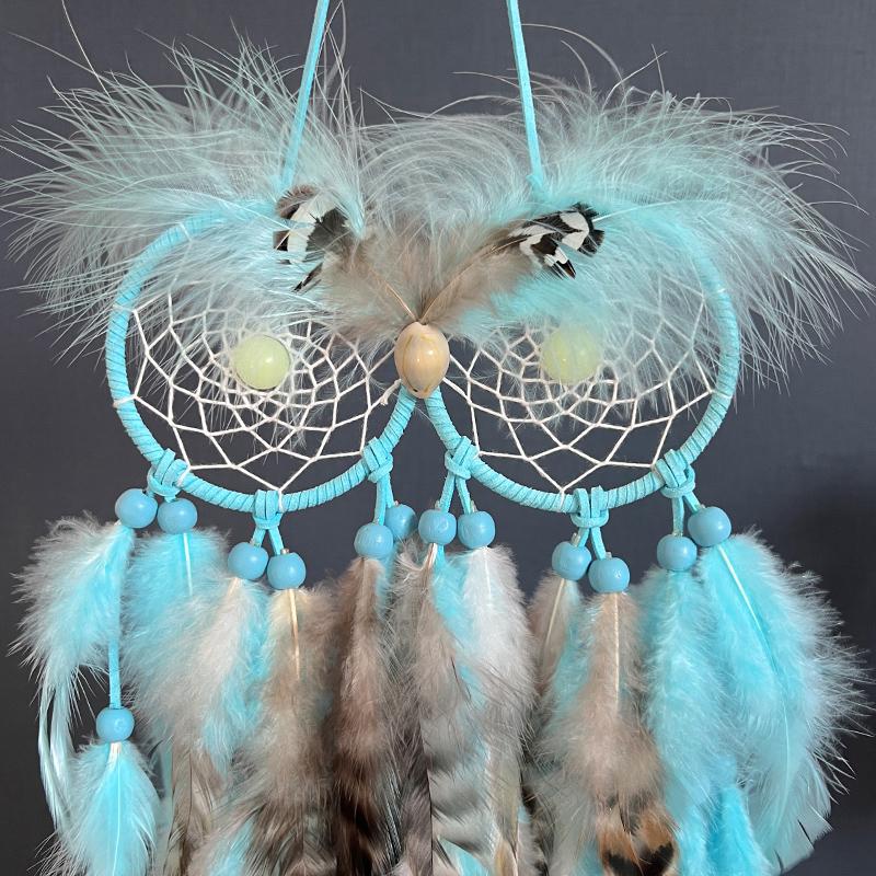 Dream Catcher Hand-woven Feathers Wind Chime Creative Living Room Hanging Ornaments Wall Pendant Festival Gifts Home Decorations