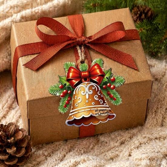 Gingerbread Man Hanging Ornaments 12/24/36Pcs Christmas Outdoor Decorations, Ornaments, 2D Double Sided Traditional Holiday Tree Decor Xmas for Office