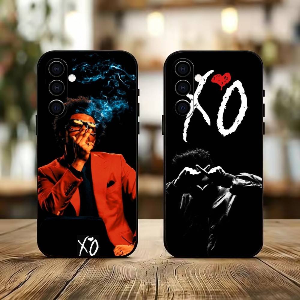 singer-The W-Weeknd XO Phone Case For Samsung Galaxy A73,A72,A71,A70,A53,A52,A51,Others Soft Black Cover