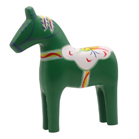 Figurina Cavallo di Troia Dala Dipinta a Mano Statua Cavallo in Legno Massiccio Decorativa Rustica