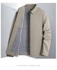 Men's Spring/Autumn Lapel Jacket: Middle-Aged Business Casual Slim-Fit Coat