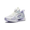 Anta Kids Monthly Mesh Breathable Shock Absorbing Low Top Running Shoes Kids sneaker White Purple A322425599-2