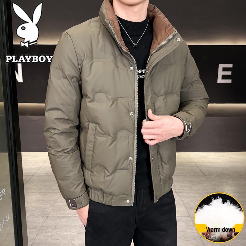 PLAYBOY Men s Stand Collar Down Jacket L
