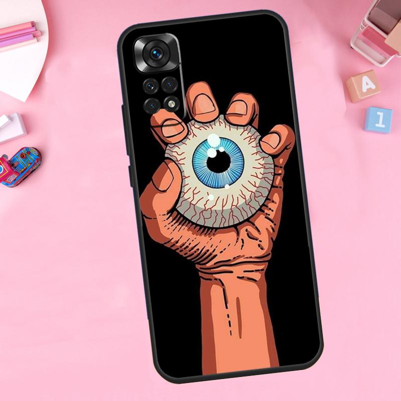 Hände mit Augen Für Xiaomi Redmi Note 14 10 11 12 13 15 Pro Plus Handyhülle Für Redmi 15 15C 14C 12C 10C 13C