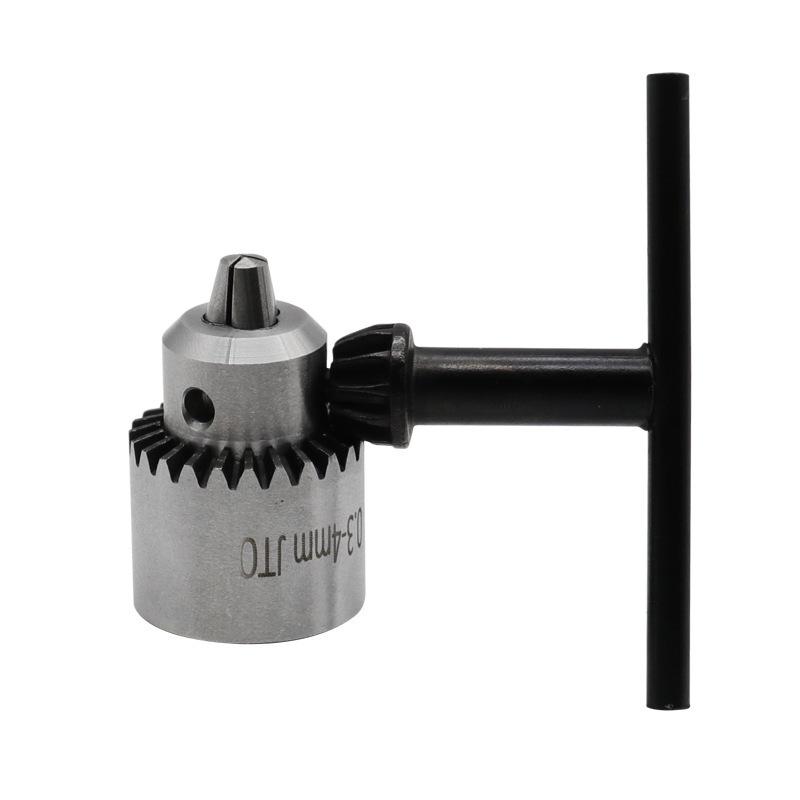 4-teiliges Mini-Elektrobohrfutter-Set (0,3-4mm) mit Dreibackenfutter – Anti-Rutsch-Design