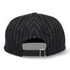 Schott Stripe Cap (Black) - Striped Flannel with S Logo and Wool