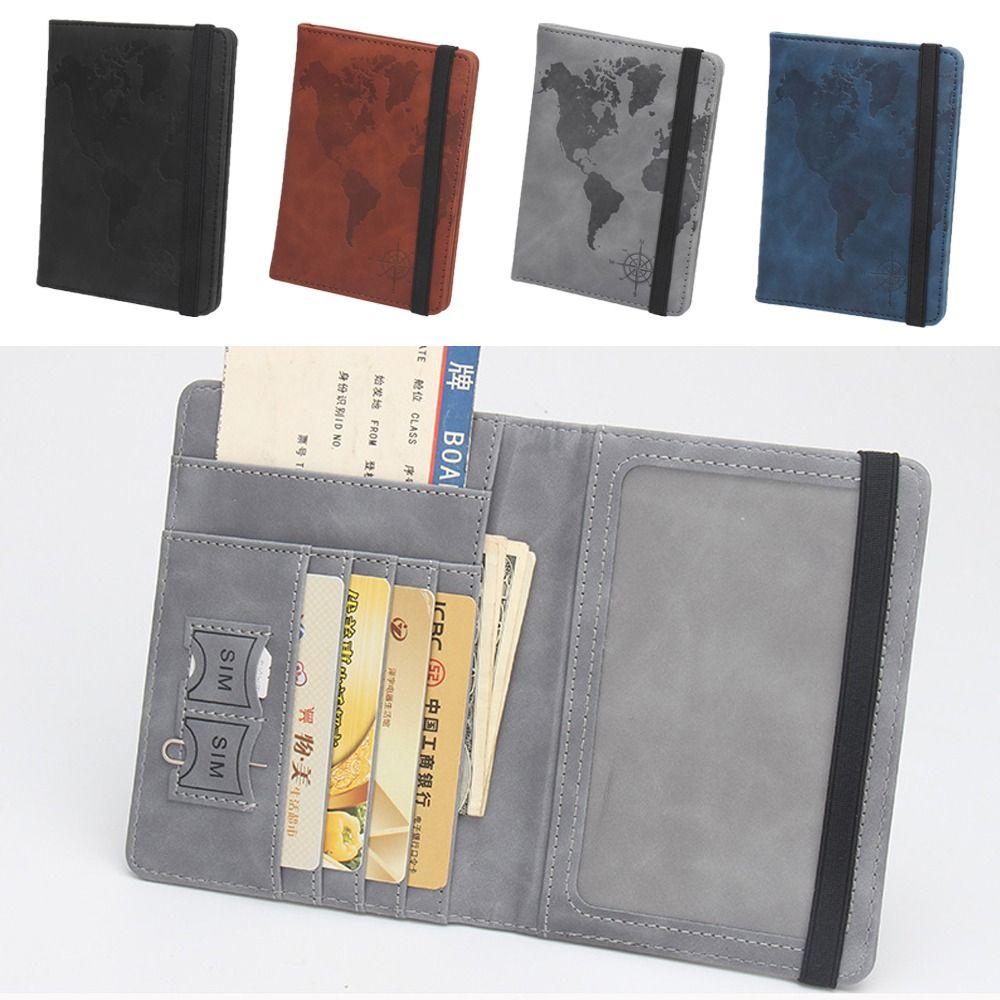 

Обложка для паспорта RFID, сумка для паспорта из искусственной кожи, креативный органайзер для документов, дорожные аксессуары