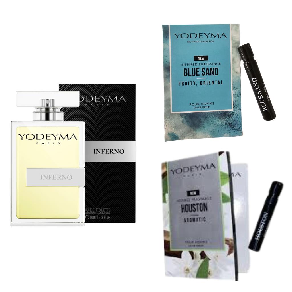 Yodeyma Inferno Eau de Parfum for Men 100ml + 2 Samples