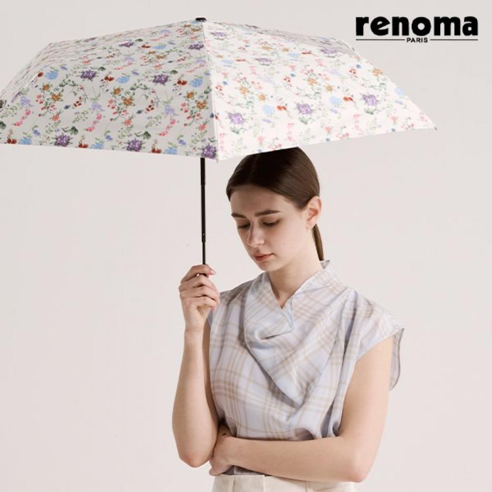Renoma Garden Flower Pattern Uv Umbrella Slim 99.9 Block Rsl 2408 lavender