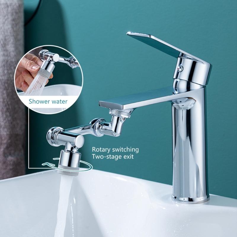 Universals Splash Filter Faucet 1080° Rotating Faucet Aerator Swivels Faucet Extender Aerator Faucets Bubblers Enduring