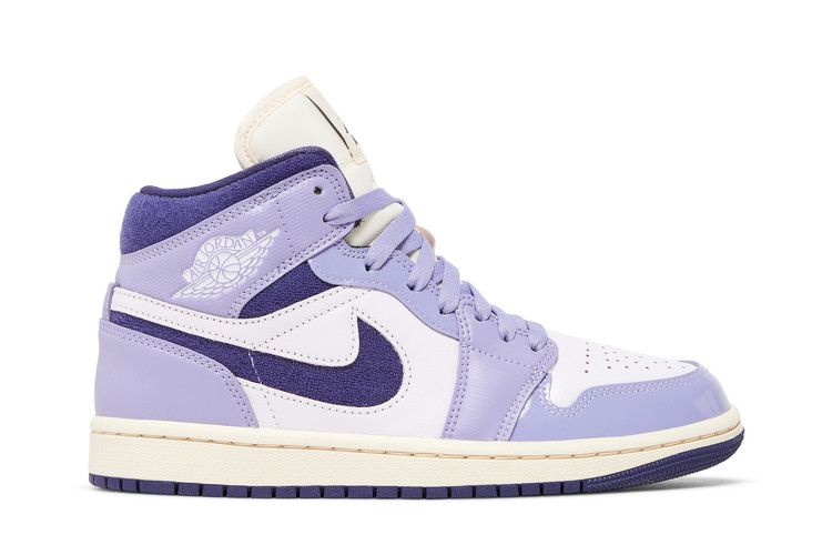 Women's Sneakers Nike Jordan 1 Mid SE Chenille Sky J Light Purple (Women's)