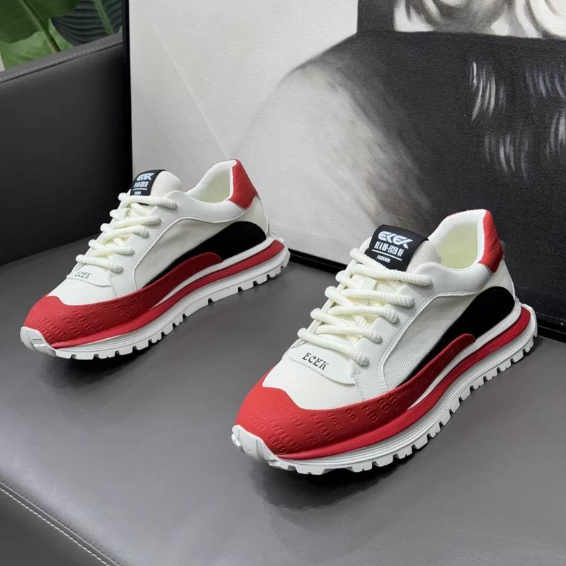2025 New Simple Low Cut Men's Sneakers Thick Soled Height Increasing Soft Soled Casual Running Shoes Zapatos Para Hombres