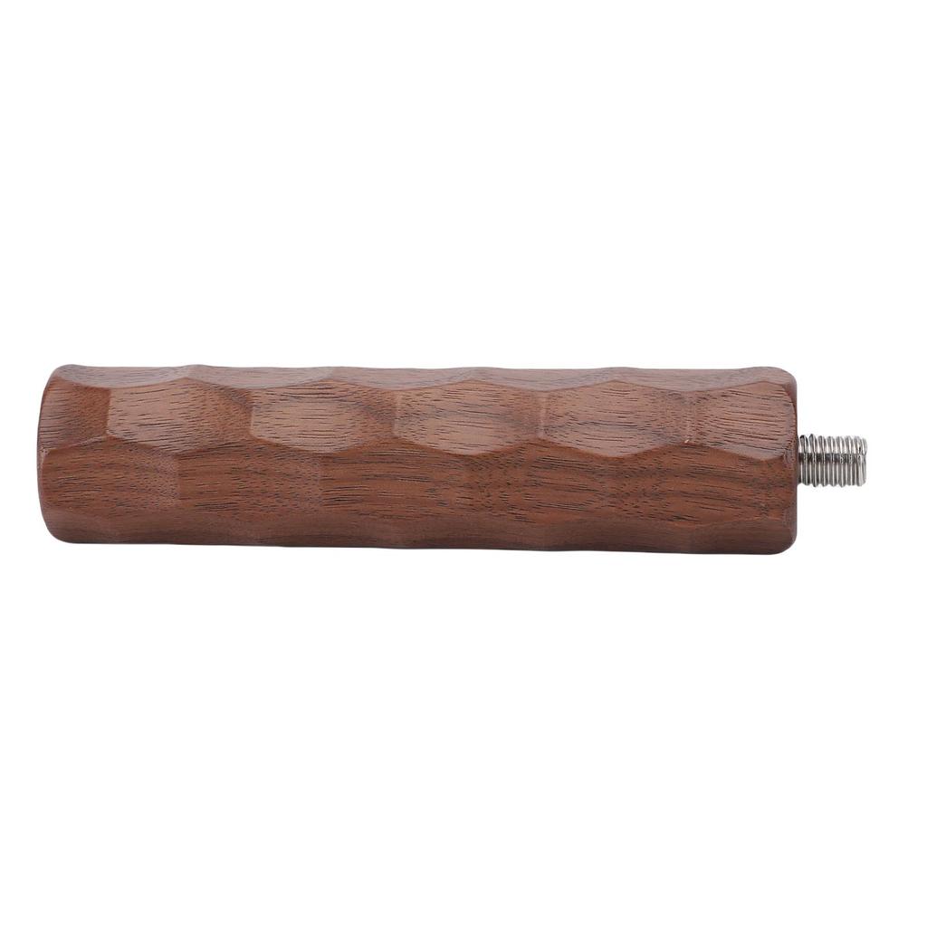 Portafilter Handle Wooden Coffee Machine Portafilter Replacement Handle for M10 Thread with Bottom and Bottomless